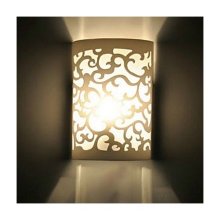 TUTTO BLU Applique da parete a filo moderna in acrilico bianco E26/E27 24 cm