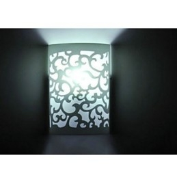 TUTTO BLU Applique da parete a filo moderna in acrilico bianco E26/E27 24 cm