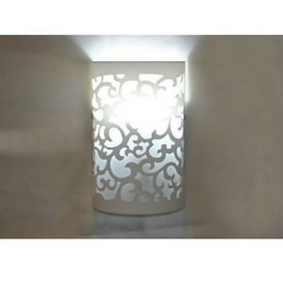 TUTTO BLU Applique da parete a filo moderna in acrilico bianco E26/E27 24 cm