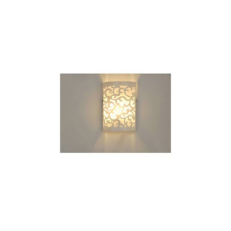 TUTTO BLU Applique da parete a filo moderna in acrilico bianco E26/E27 24 cm