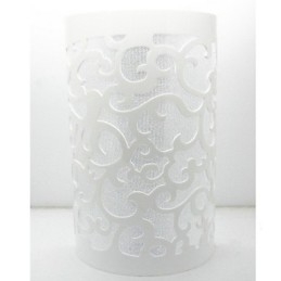 TUTTO BLU Applique da parete a filo moderna in acrilico bianco E26/E27 24 cm