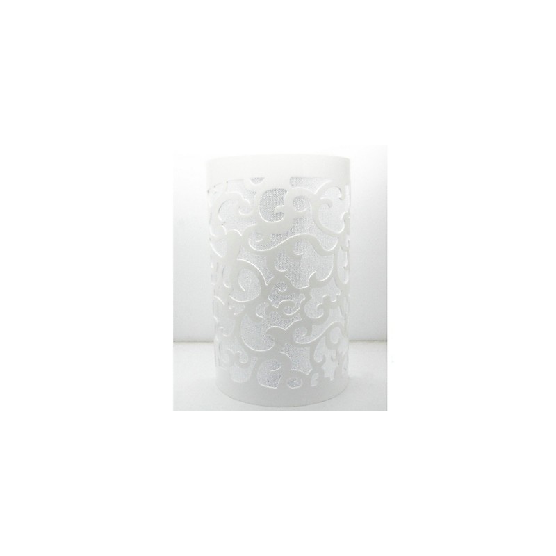 TUTTO BLU Applique da parete a filo moderna in acrilico bianco E26/E27 24 cm