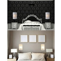 TUTTO BLU Applique da parete a filo moderna in acrilico bianco E26/E27 24 cm