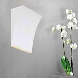 Applique da parete LED moderna in metallo bianco