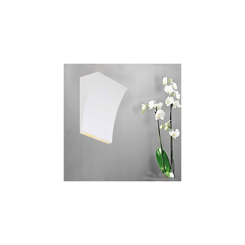 Applique da parete LED moderna in metallo bianco