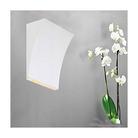 Applique da parete LED moderna in metallo bianco