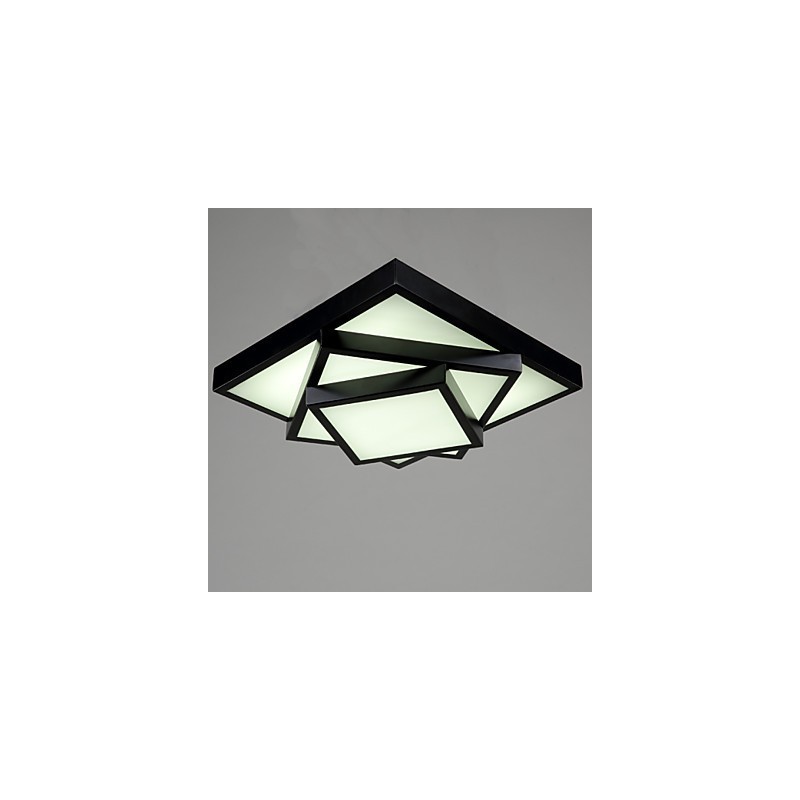 Plafoniera a filo quadrata moderna in metallo LED integrato