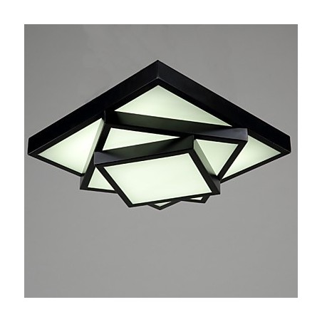 Plafoniera a filo quadrata moderna in metallo LED integrato