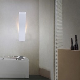 Applique da parete in ferro battuto piegato moderno e contemporaneo a LED