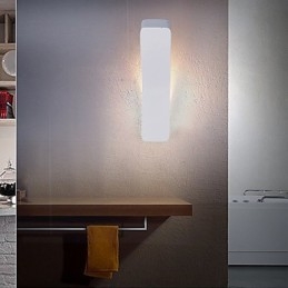 Applique da parete in ferro battuto piegato moderno e contemporaneo a LED