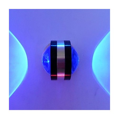 Applique da parete a filo in metallo argento moderna contemporanea con LED integrato