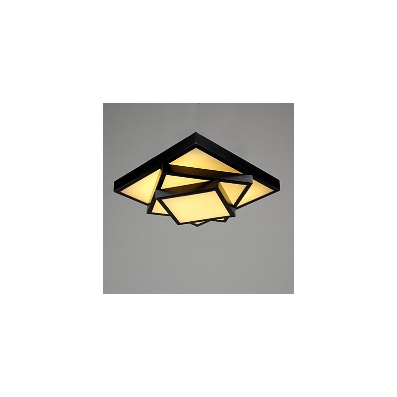 Plafoniera a filo quadrata moderna in metallo LED integrato