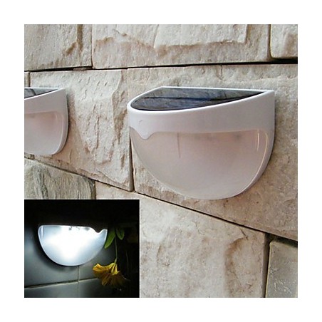Applique da parete solare da giardino con sensore automatico, luce bianca