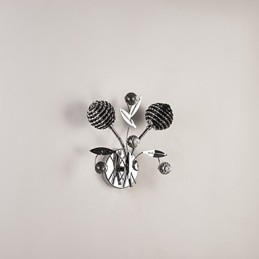 Applique da parete in cristallo Mini Style moderna contemporanea in metallo
