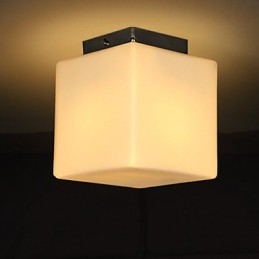 Applique da parete a filo LED in vetro e metallo, stile moderno