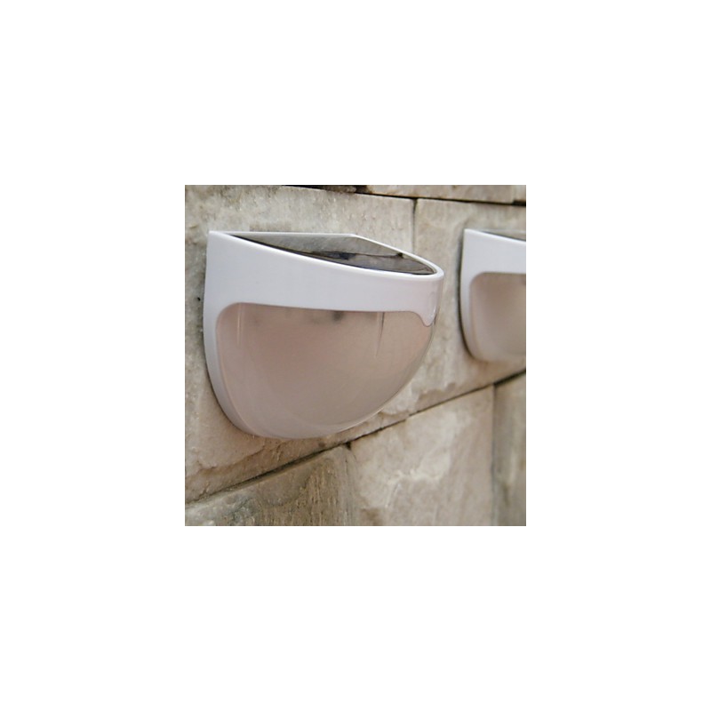 Applique da parete solare LED bianca con controllo suono e luce 2 W