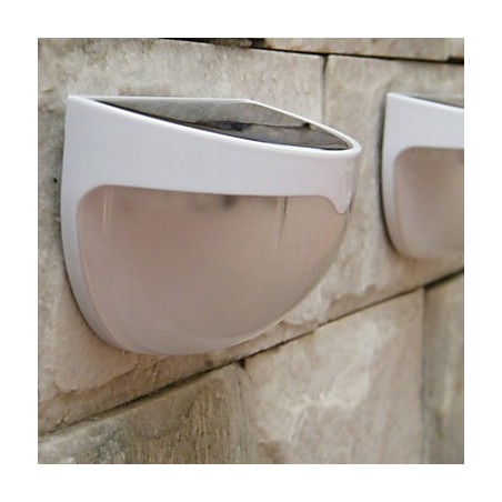 Applique da parete solare LED bianca con controllo suono e luce 2 W