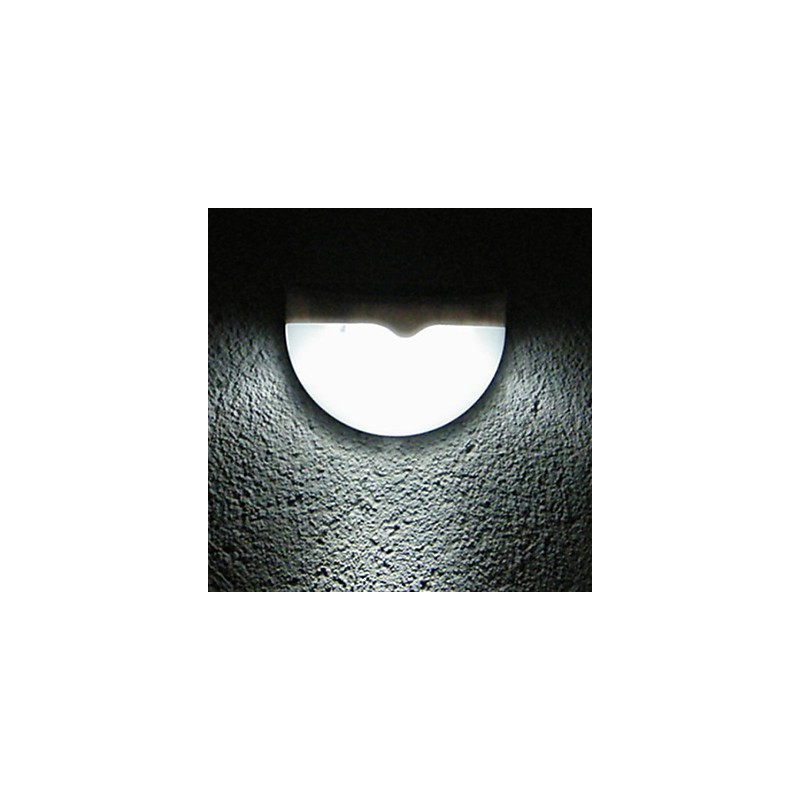 Applique da parete solare LED bianca con controllo suono e luce 2 W