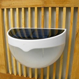 Applique da parete solare LED bianca con controllo suono e luce 2 W