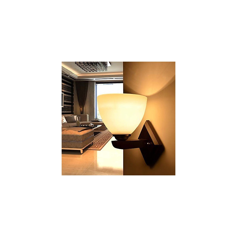 Applique da parete in vetro moderna con luce calda per testata letto
