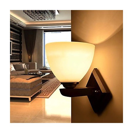 Applique da parete in vetro moderna con luce calda per testata letto