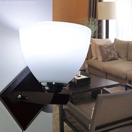 Applique da parete in vetro moderna con luce calda per testata letto
