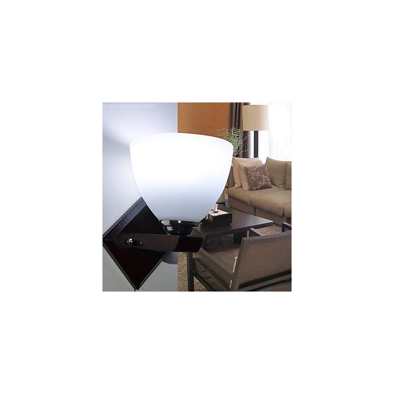 Applique da parete in vetro moderna con luce calda per testata letto