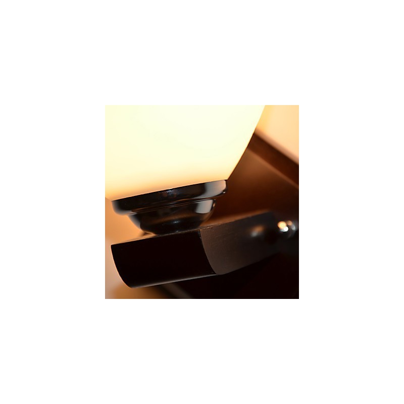 Applique da parete in vetro moderna con luce calda per testata letto