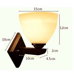 Applique da parete in vetro moderna con luce calda per testata letto