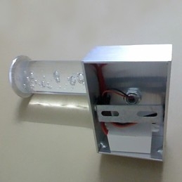 Applique da parete moderna contemporanea in metallo galvanizzato con LED integrato