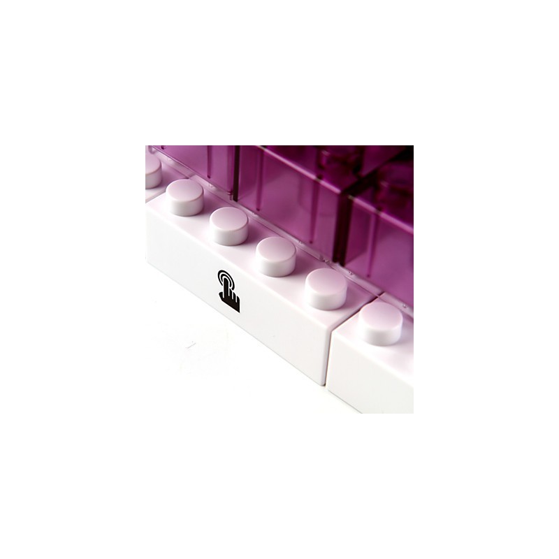Applique da parete LED moderna in plastica, 220-240 V, con lampadina inclusa