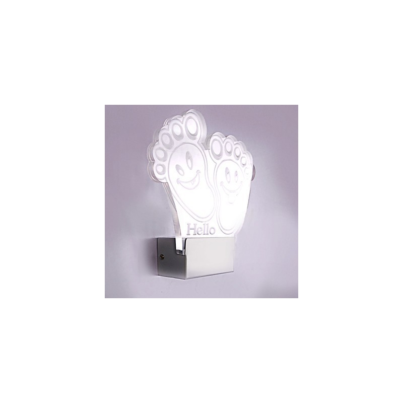 Applique da parete a filo LED moderno in metallo