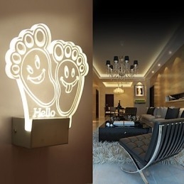 Applique da parete a filo LED moderno in metallo