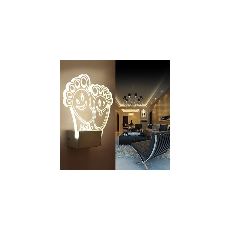 Applique da parete a filo LED moderno in metallo