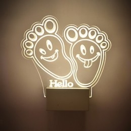 Applique da parete a filo LED moderno in metallo
