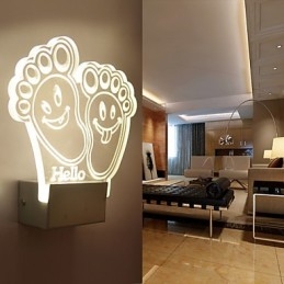 Applique da parete a filo LED moderno in metallo
