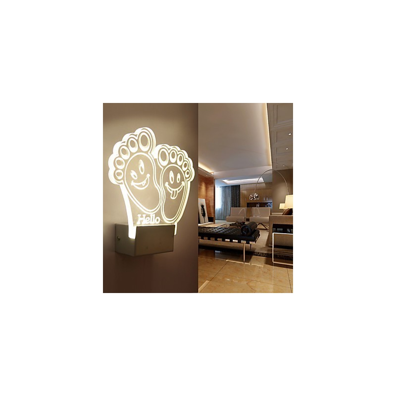 Applique da parete a filo LED moderno in metallo