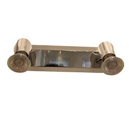 Applique da bagno cromata con 2 luci GU10