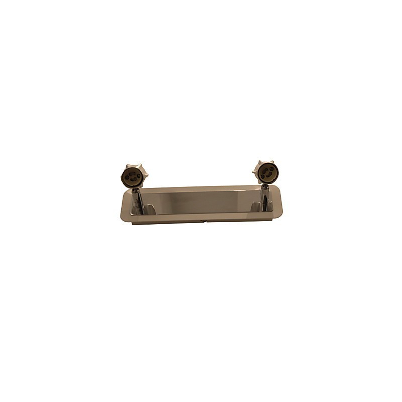 Applique da bagno cromata con 2 luci GU10