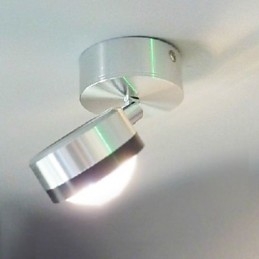 Applique da parete LED integrato argento in metallo, luce diffusa