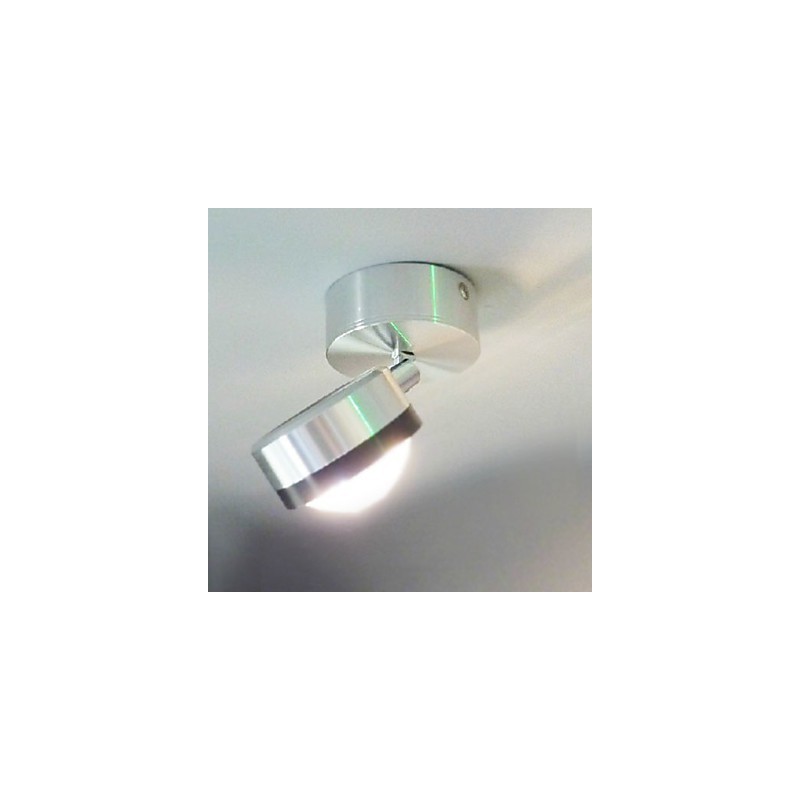 Applique da parete LED integrato argento in metallo, luce diffusa