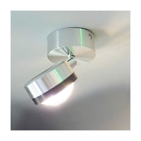 Applique da parete LED integrato argento in metallo, luce diffusa