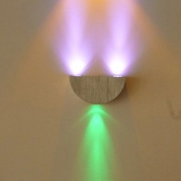 Applique da parete a filo Half A Circle in metallo LED
