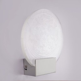 Applique da parete a filo moderna contemporanea in metallo e PVC