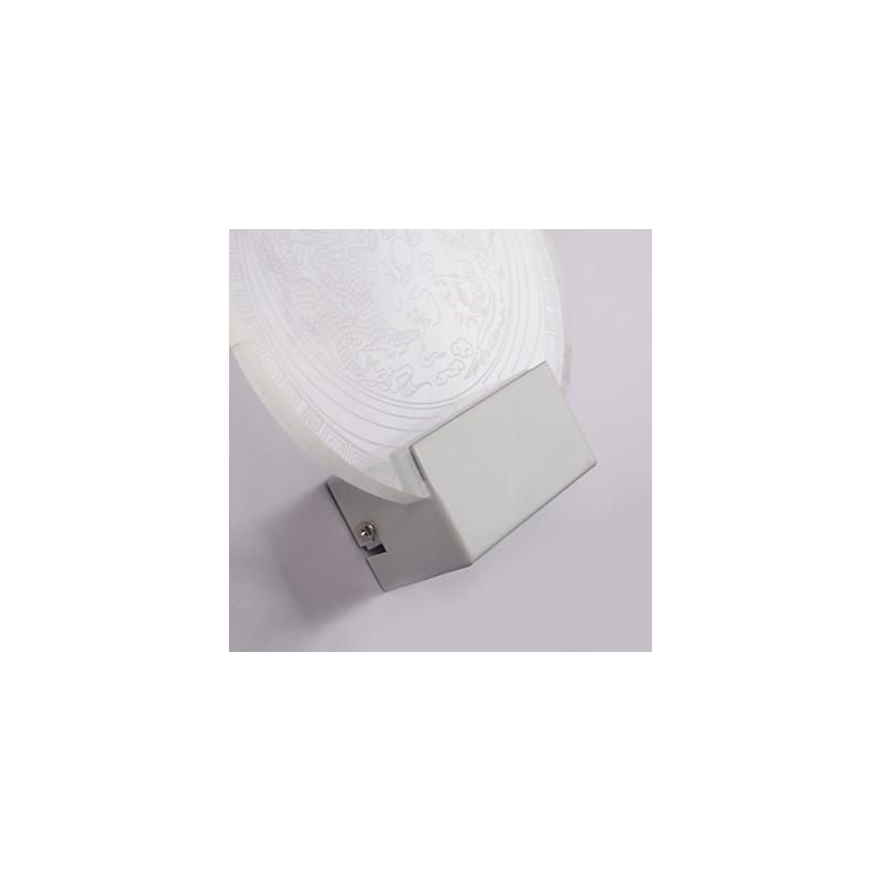 Applique da parete a filo moderna contemporanea in metallo e PVC