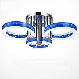 Plafoniera rotonda a filo in acrilico con LED SMD