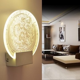 Applique da parete a filo moderna contemporanea in metallo e PVC