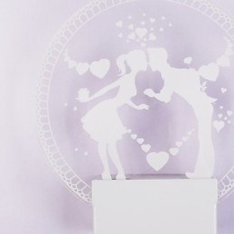 Applique da parete a filo LED moderna contemporanea in metallo