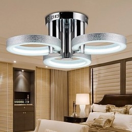 Plafoniera rotonda a filo in acrilico con LED SMD