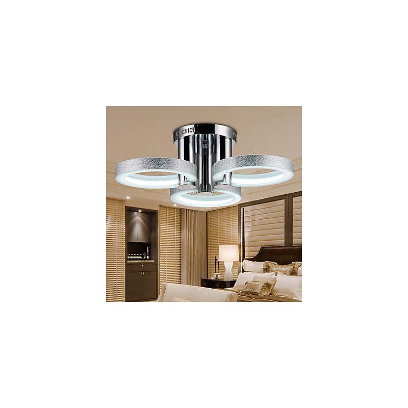 Plafoniera rotonda a filo in acrilico con LED SMD
